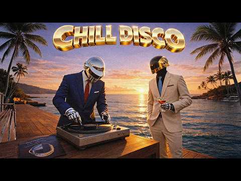 Daft Punk Inspired Chill Disco – Sunset Vinyl Lounge Session 🍹🌅