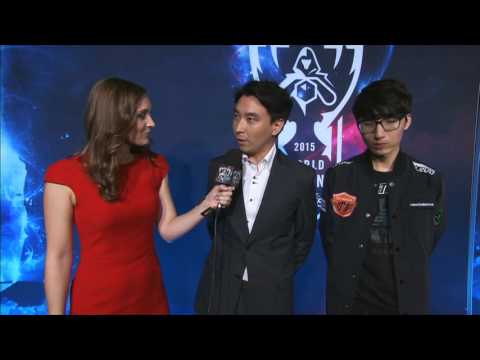 Easyhoon Interview (English Last Answer) - Worlds 2015 - SKT vs OG - League of Legends