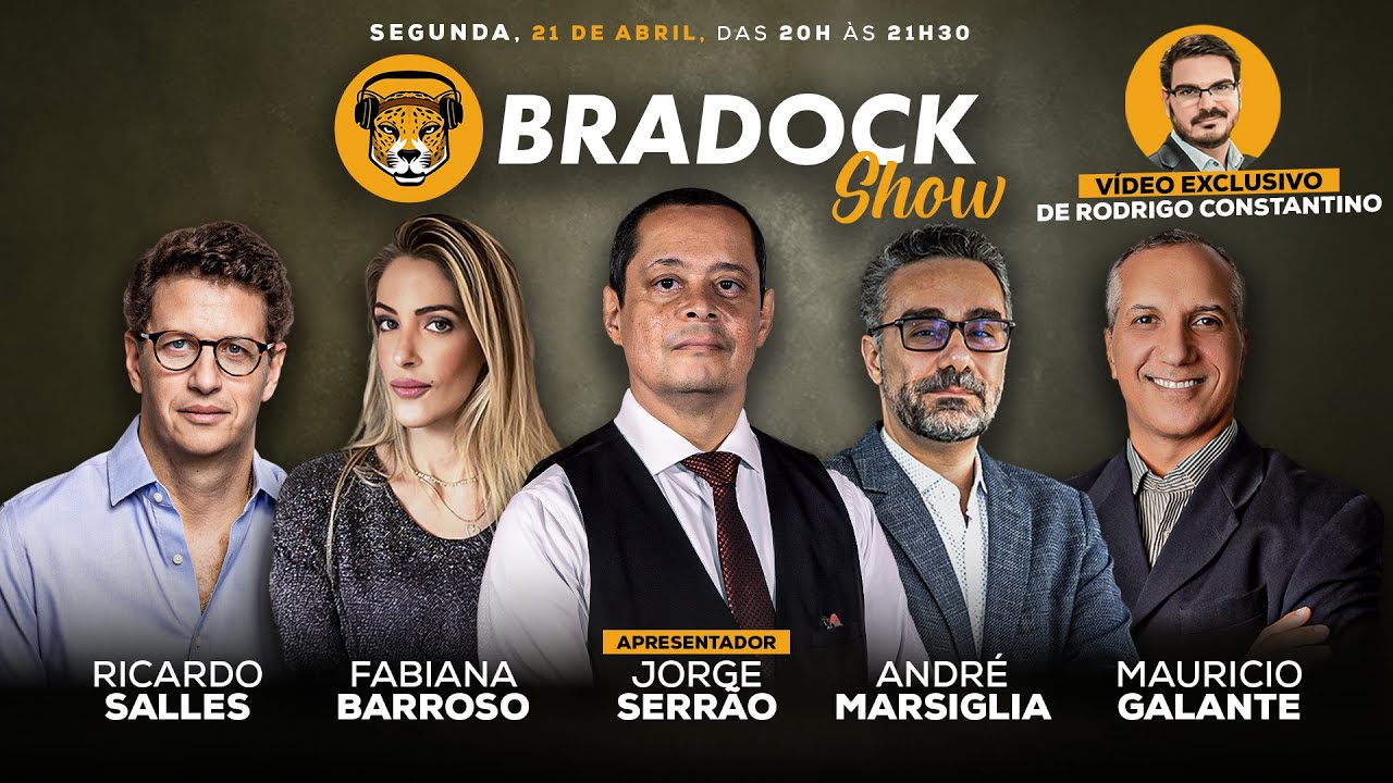 Bradock Show 21/04/25 - Jorge Serrão, Fabi Barroso, André Marsiglia, Salles e Mauricio Galante