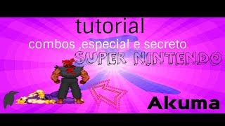 STREET FIGHTER 02 AKUMA,COMBOS ESPECIAIS E SECRETO