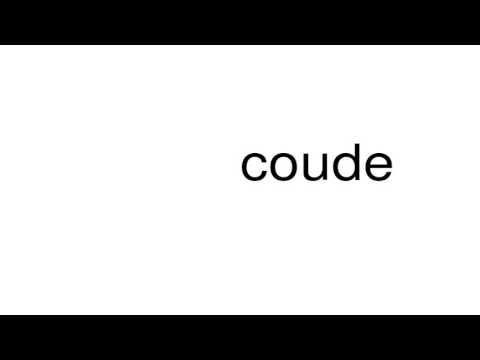 How to pronounce coude