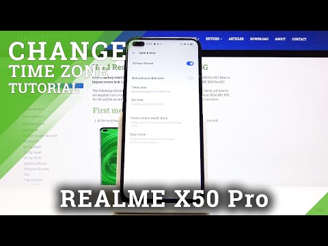 How to Set Up Proper Date and Time in Realme X50 Pro- Pick Time zone