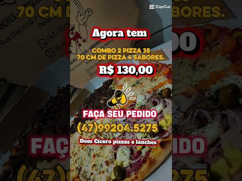Pizzas e lanches. Rodeio Santa Catarina.