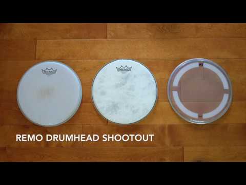 Remo drumhead shootout (part 1): Fiberskyn, Coated, Clear Coated with DW drums