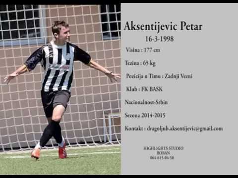 AKSENTIJEVIC PETAR FOOTBALL PLAYER 1998 FK BASK BEOGRAD