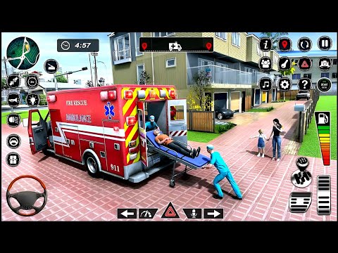 Emergency Ambulance Rescue Simulator 3D - Real Multi-Storey Cars Driver - Android GamePlay
