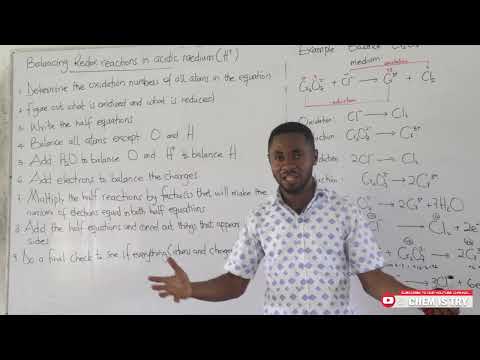 SHS CHEMISTRY. BALANCING REDOX REACTIONS IN ACIDIC MEDIUM. Understanding Chemistry with Elvis Adobah