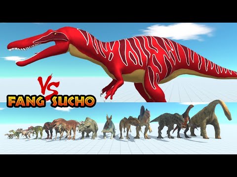 FANG THE SUCHOMIMUS PRIMAL vs ALL UNIT (DINOSAURS) - Animal Revolt Battle Simulator