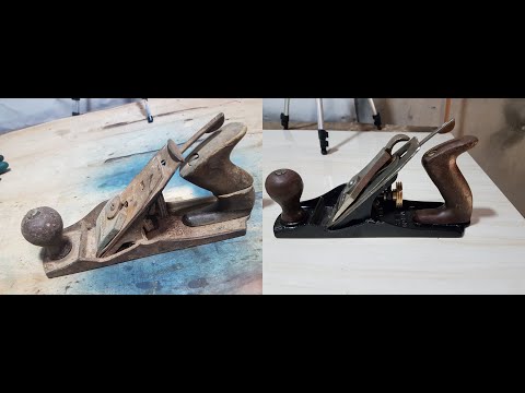 Restoration of a very rusty Record No4 Plane - ASMR