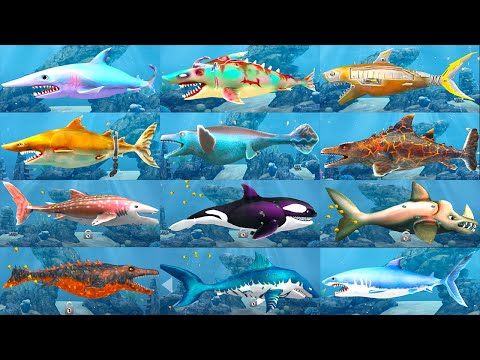 Double Head Shark Attack - All 15 Sharks Unlocked - Mega Max gameplay Hack Gems Coins Mod