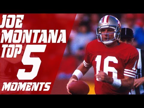 Joe Montana's Top 5 Clutch Moments | NFL Highlights