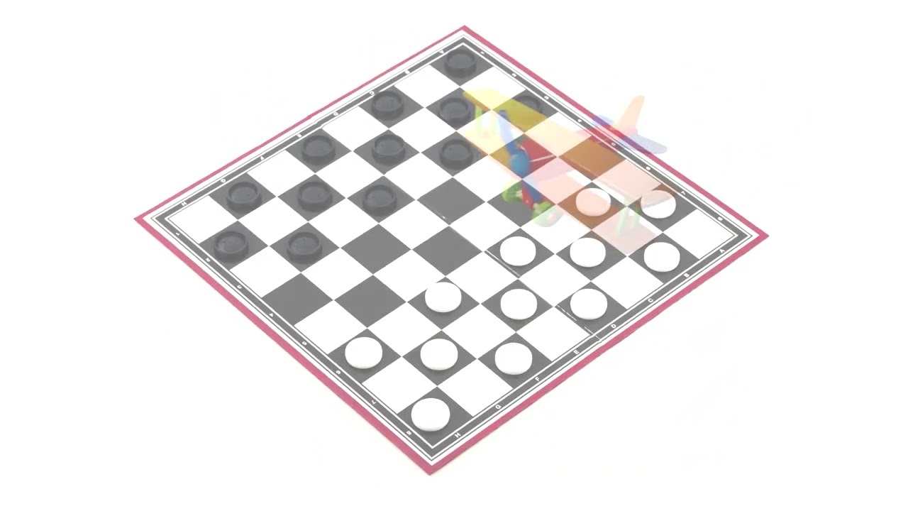 Traditional Folding Draughts Game