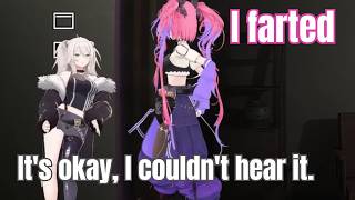 Vivi gets jump scared SO HARD she accidentally FARTS | Shishiro Botan | Kirara Vivi