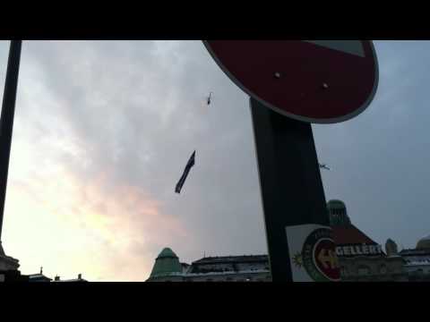 Zlin 142 "Goodbye" & RC Helicopter with Malév flag