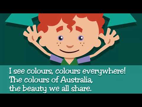 Colours of Australia (song) WITH LYRICS AND PICTURES                      [Diversity of Australia]