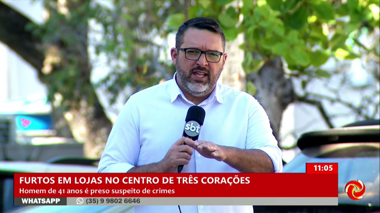 Suspeito de furtos é preso no centro de Três Corações