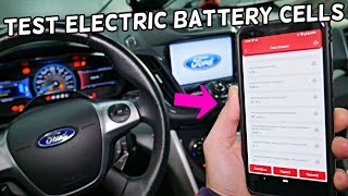 HOW TO TEST HYBRID ELECTRIC BATTERY CONDITION VOLTAGE CELLS on Ford