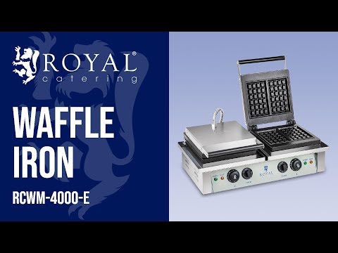 video - Waffle Iron - 2 x 2,000 watts - rectangular