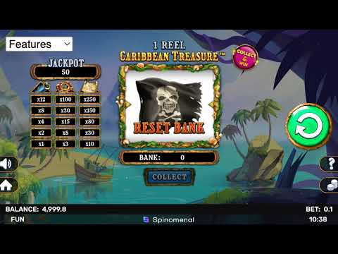 1 Reel Caribbean Treasure – Video Gameplay