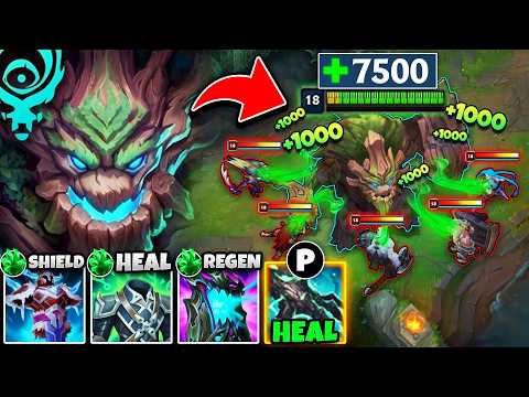 Maokai but I'm literally INVINCIBLE with 7500 HP and infinite healing (MEGA TANK MAOKAI)