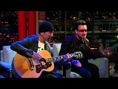 U2 Bono & The Edge Perform 'Stuck In a Moment' on David Letterman