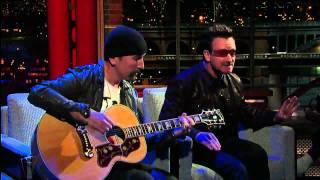 U2 Bono &amp; The Edge Perform &#39;Stuck In a Moment&#39; on David Letterman