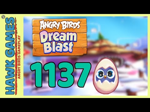 Angry Birds Dream Blast Level 1137 - Walkthrough, No Boosters