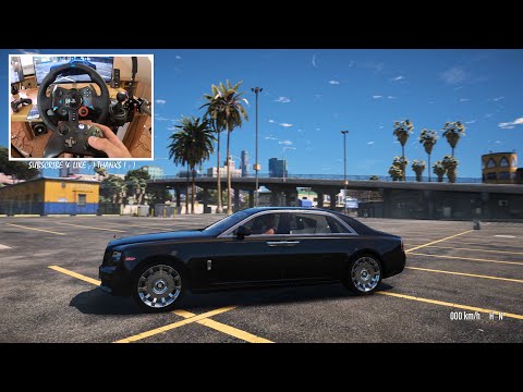 2018 Rolls-Royce Ghost Series II - GTA V | Logitech G29 🔥 NEW GRAPHIC MOD