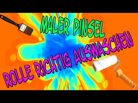 Willkommen Bei denn Maler Tipps Heute:Pinsel & Rolle richtig Auswaschen