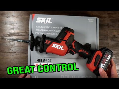 SKIL PWR CORE 20 Brushless 20V Compact Reciprocating Saw Review