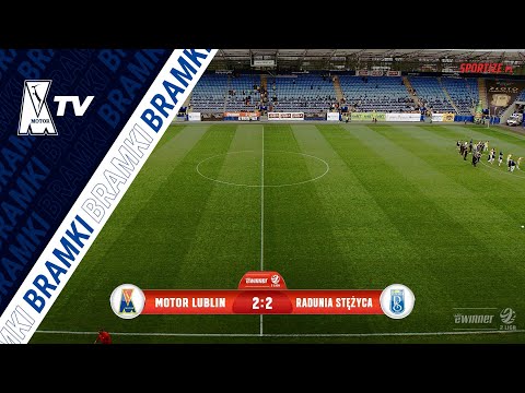 Bramki z meczu Motor Lublin - Radunia Stężyca (14.05.2022)