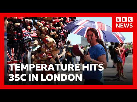 ロンドンで気温35℃を記録、英国5月の記録を更新 | BBC News (Hottest UK May day record broken again as temperature hits 35C in London | BBC News)