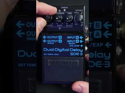 BOSS SDE-3 PANNING DELAY Setup (In STEREO anhören) #BOSS #Gitarre #Effekte