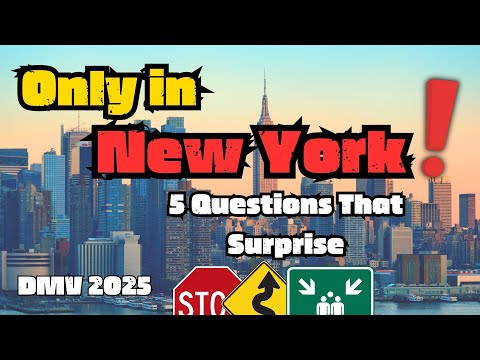 NEW YORK dmv test. Differences in traffic rules in the state. #dmv #dmvtest #permittest