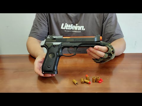 Beretta M92 Auto Shell Ejection Toy Gun Unboxing 2024 - Blowback Pistol
