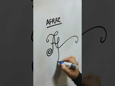 #afraz #viralsignature #calligrahy #drawing #art #handwriting #ytshorts  #trendingshorts