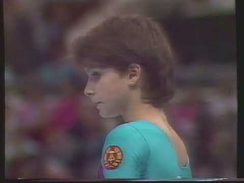 Dörthe Thümmler (GDR) - Europeans 1987 - Uneven Bars Final