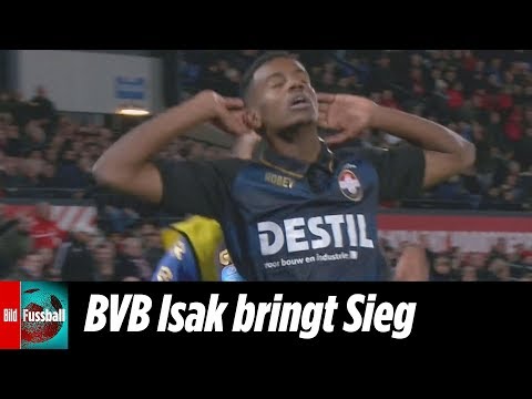 BVB-Leihgabe Isak mit Mega-Siegtor | Feyenoord Rotterdam - Willem II 2:3 | Highlights | Eredivisie