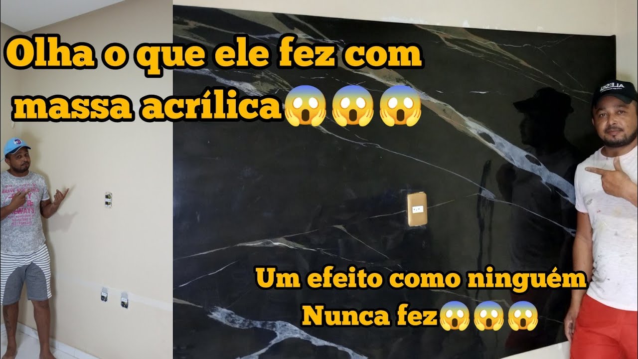 COMO FAZER EFEITO MARMORE COM MASSA ACRÍLICA olha que incrível😱#efeitomarmore#stucco #nero#dinheiro