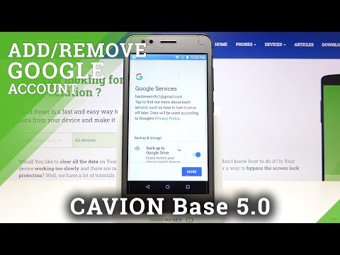 How to Manage Google Account in CAVION Base 5.0 – Add / Remove Google Account