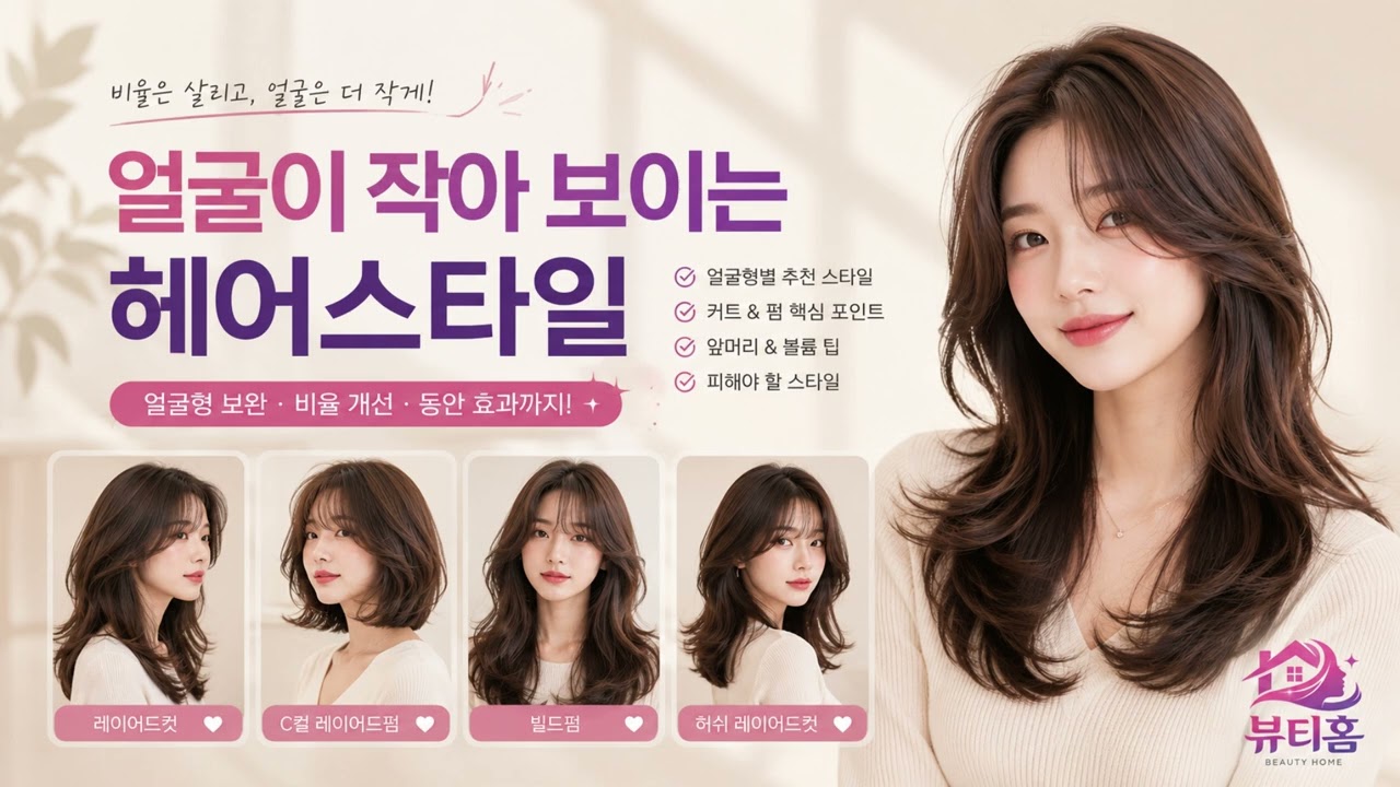 얼굴이 작아 보이는 헤어스타일 추천! 얼굴형 보완까지 가능한 스타일 가이드