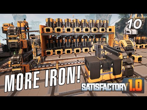 Quadrupling our Iron so we can automate Phase 2 Space Elevator production in Satisfactory 1.0 - EP10
