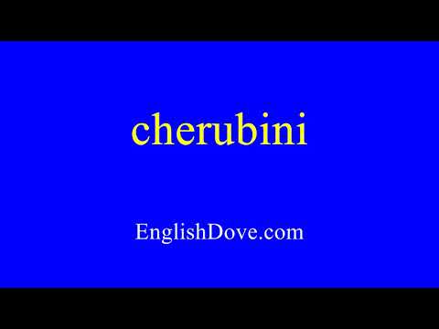 How to pronounce cherubini in American English