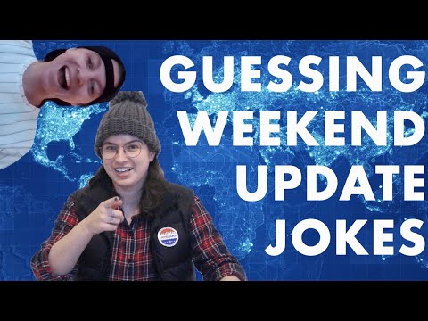 Guessing SNL Weekend Update Jokes (Oct 31, 2020)
