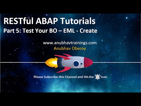 05 RESTful Programming EML Create| ABAP On Cloud| Anubhav Trainings