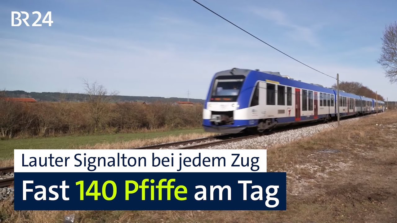 Anwohner-Ärger wegen Warn-Signalen an unbeschranktem Bahn-Übergang | Abendschau | BR24