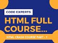 HTML Crash Course - 1 | What is HTML? | Structure of HTML. HTML Crash Course - 1 | What is HTML? | Structure of HTML.