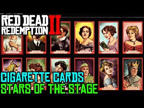 RED DEAD REDEMPTION 2 - ALL STARS OF THE STAGE CIGARETTE CARDS