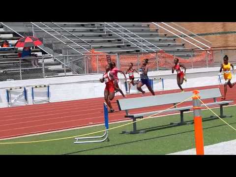 Track Houston Meet 11-12 Girls 100 Meter Dash Heat (2/3) 5/30/15