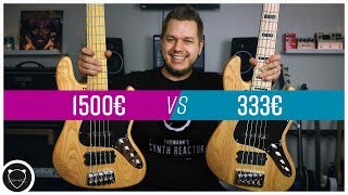 Video thumbnail for Budget Bass vs Pro Bass | Harley Benton Enhanced MJ-5MN vs Sandberg California TM5 MN by CatPick Studios